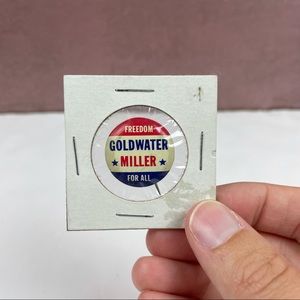 Vintage Freedom Goldwater Miller For All Pin